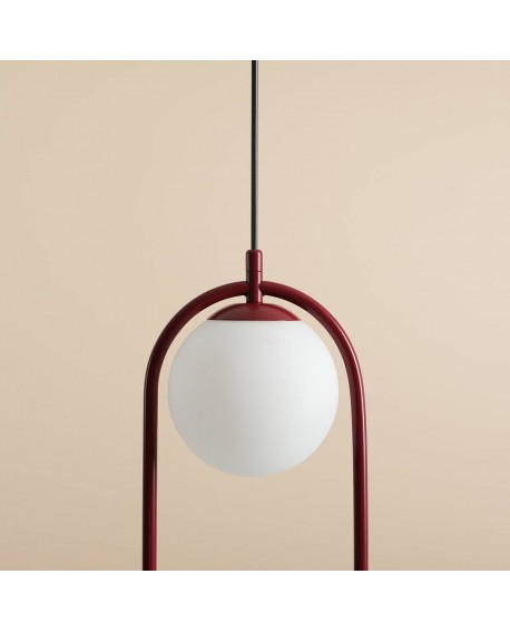 LAMPA WISZĄCA RIVA 2 RED WINE ALDEX 1086H15