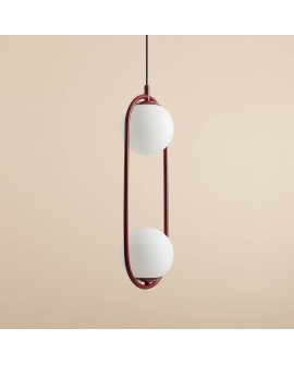 LAMPA WISZĄCA RIVA 2 RED WINE ALDEX 1086H15