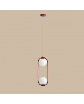 LAMPA WISZĄCA RIVA 2 RED WINE ALDEX 1086H15