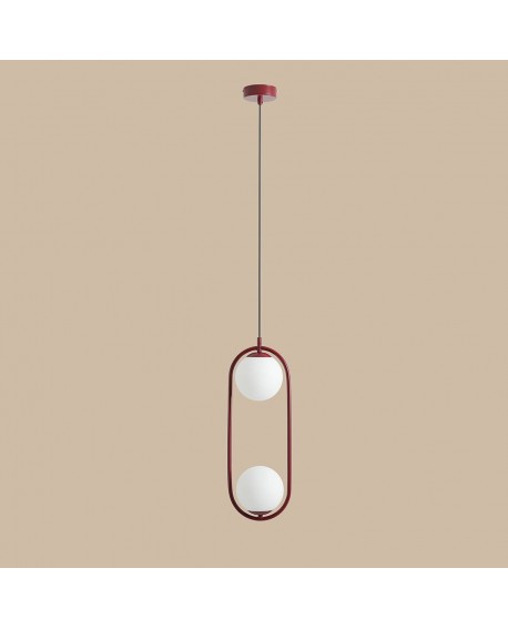 LAMPA WISZĄCA RIVA 2 RED WINE ALDEX 1086H15