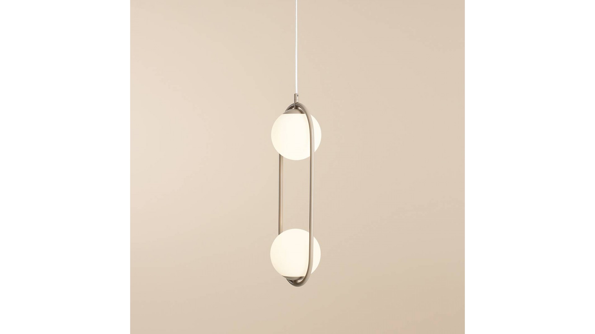 LAMPA WISZĄCA RIVA 2 BEIGE ALDEX 1086H17