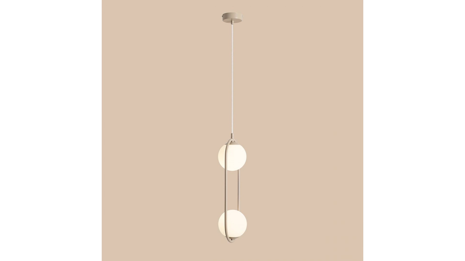 LAMPA WISZĄCA RIVA 2 BEIGE ALDEX 1086H17