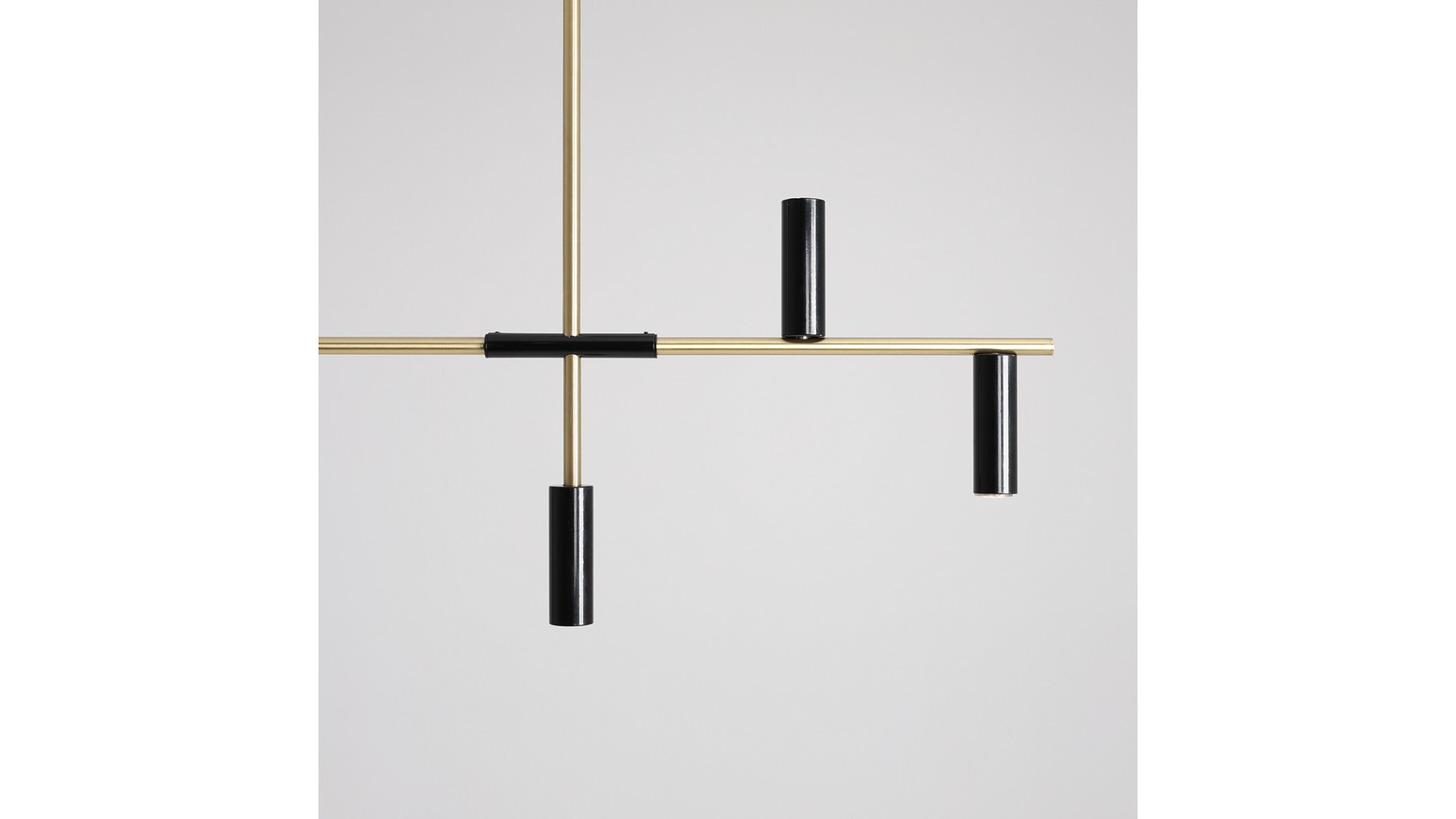 LAMPA WISZĄCA TREVO 6 BLACK BRASS ALDEX 1083K40