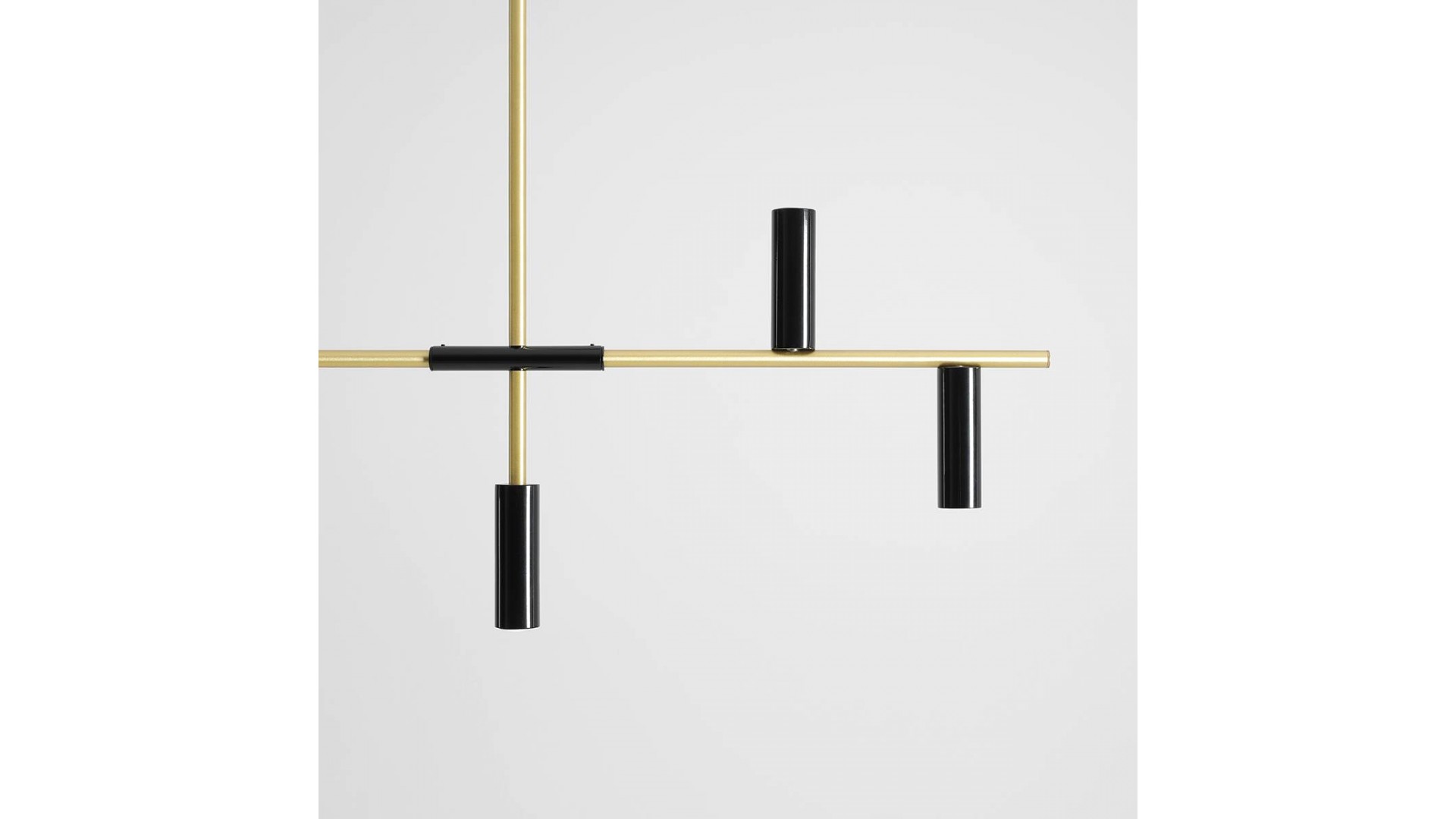 LAMPA WISZĄCA TREVO 7 BLACK BRASS ALDEX 1083T40