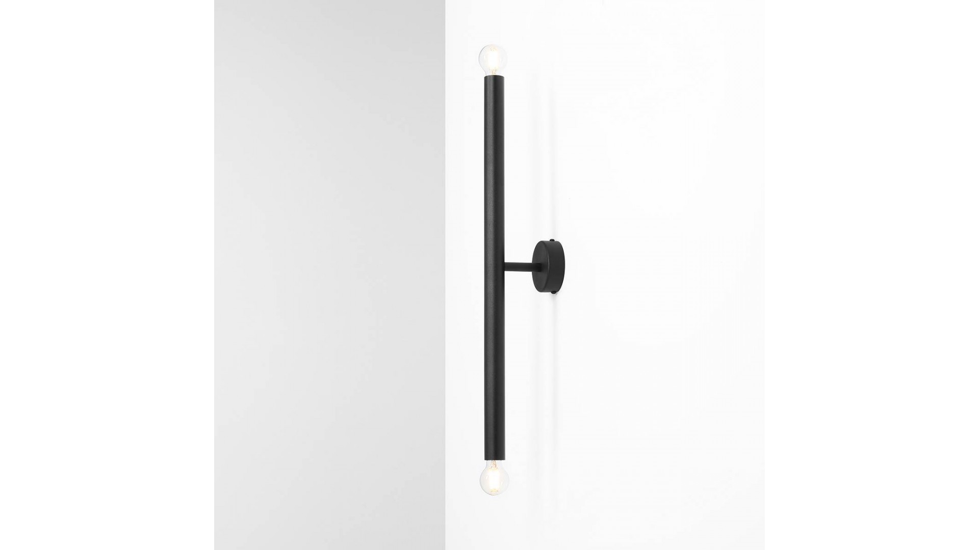 KINKIET TUBO 2 BLACK S ALDEX 1072D1_S