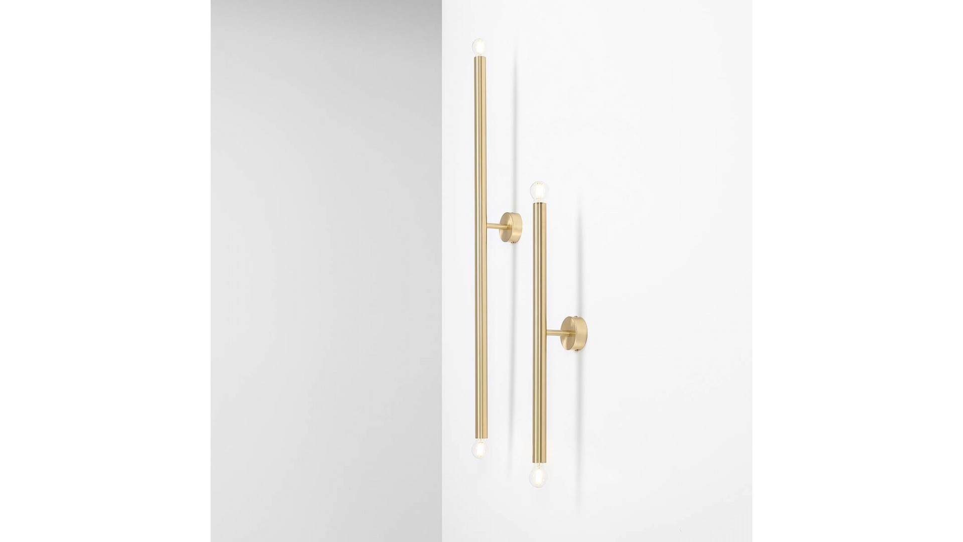 KINKIET TUBO 2 BRASS L ALDEX 1072D40_L