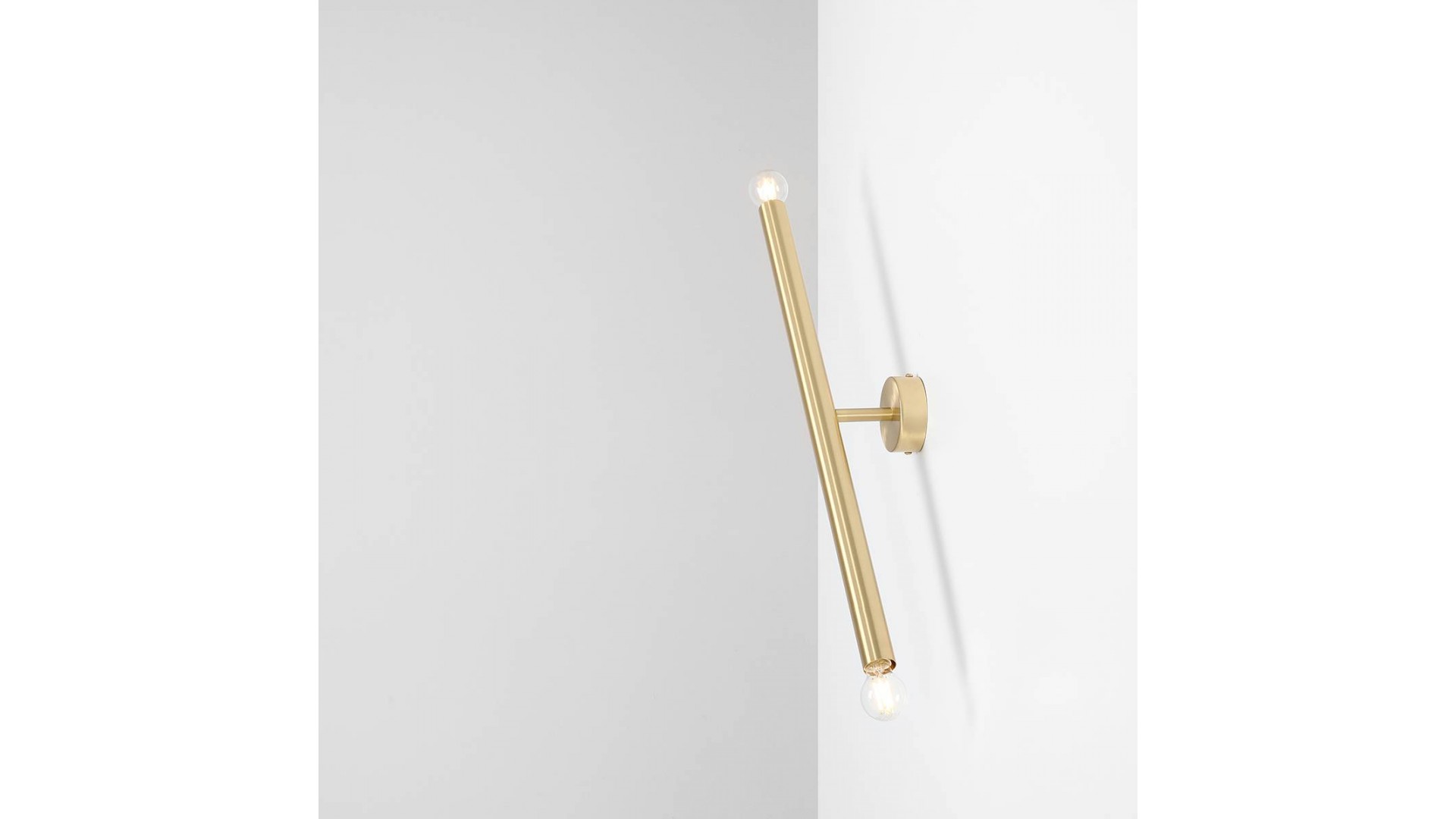 KINKIET TUBO 2 BRASS S ALDEX 1072D40_S
