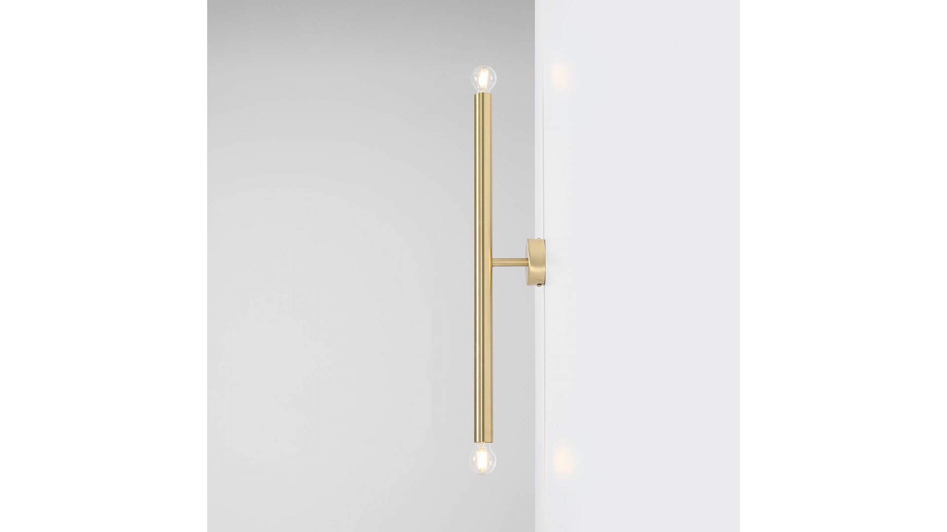 KINKIET TUBO 2 BRASS S ALDEX 1072D40_S