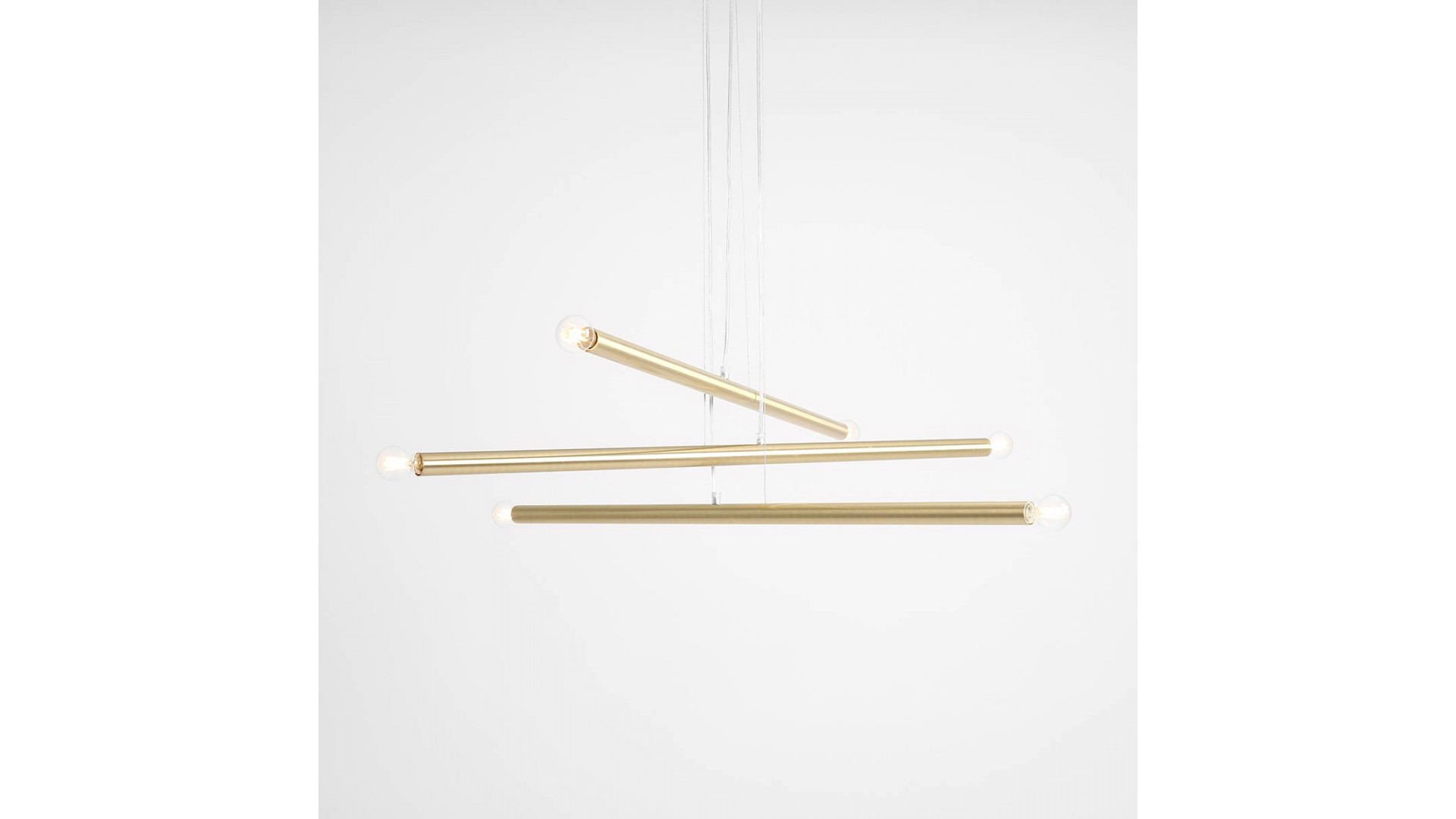 LAMPA WISZĄCA TUBO 6 BRASS ALDEX 1072K40