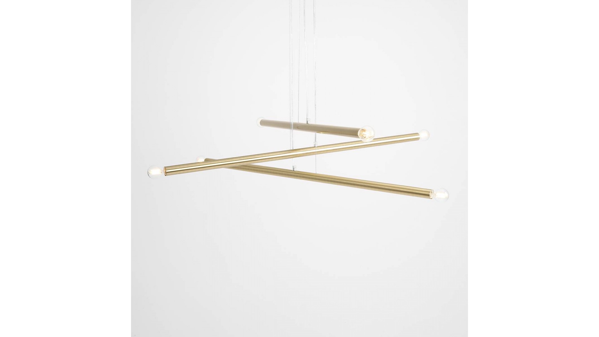 LAMPA WISZĄCA TUBO 6 BRASS ALDEX 1072K40