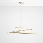 LAMPA WISZĄCA TUBO 6 BRASS ALDEX 1072K40