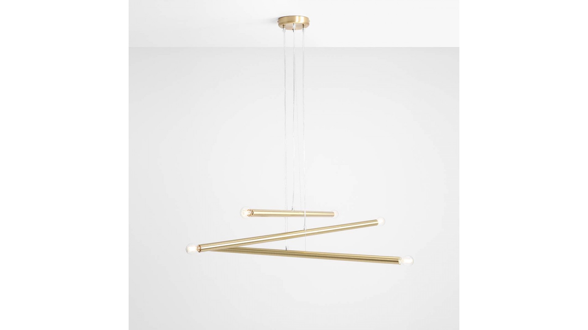 LAMPA WISZĄCA TUBO 6 BRASS ALDEX 1072K40