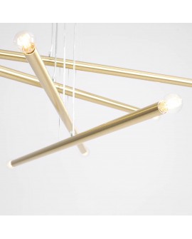 LAMPA WISZĄCA TUBO 8 BRASS ALDEX 1072P40