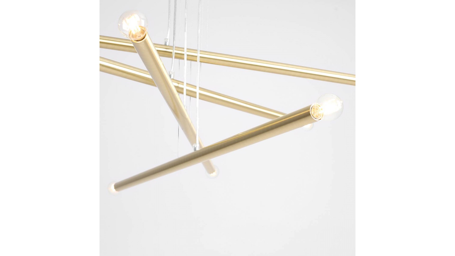 LAMPA WISZĄCA TUBO 8 BRASS ALDEX 1072P40