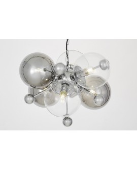 LAMPA WISZĄCA SUFITOWA NOWOCZESNA CHROMOWANA AFRODIS W6 LUMINA DECO