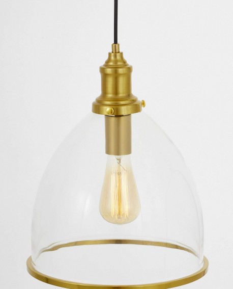 LAMPA WISZĄCA SUFITOWA NOWOCZESNA LOFT MOSIĘŻNA DOLOMIA LUMINA DECO