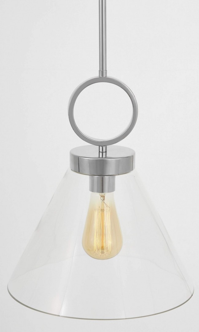 LAMPA WISZĄCA SUFITOWA NOWOCZESNA LOFT CHROMOWANA FERMINI LUMINA DECO