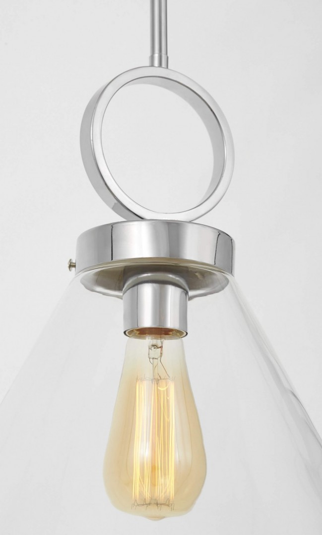LAMPA WISZĄCA SUFITOWA NOWOCZESNA LOFT CHROMOWANA FERMINI LUMINA DECO