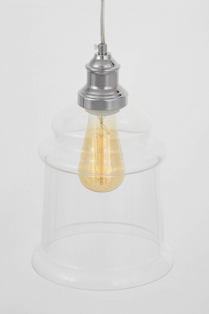 LAMPA WISZĄCA SUFITOWA NOWOCZESNA LOFT CHROMOWANA MOLETTI D20 LUMINA DECO