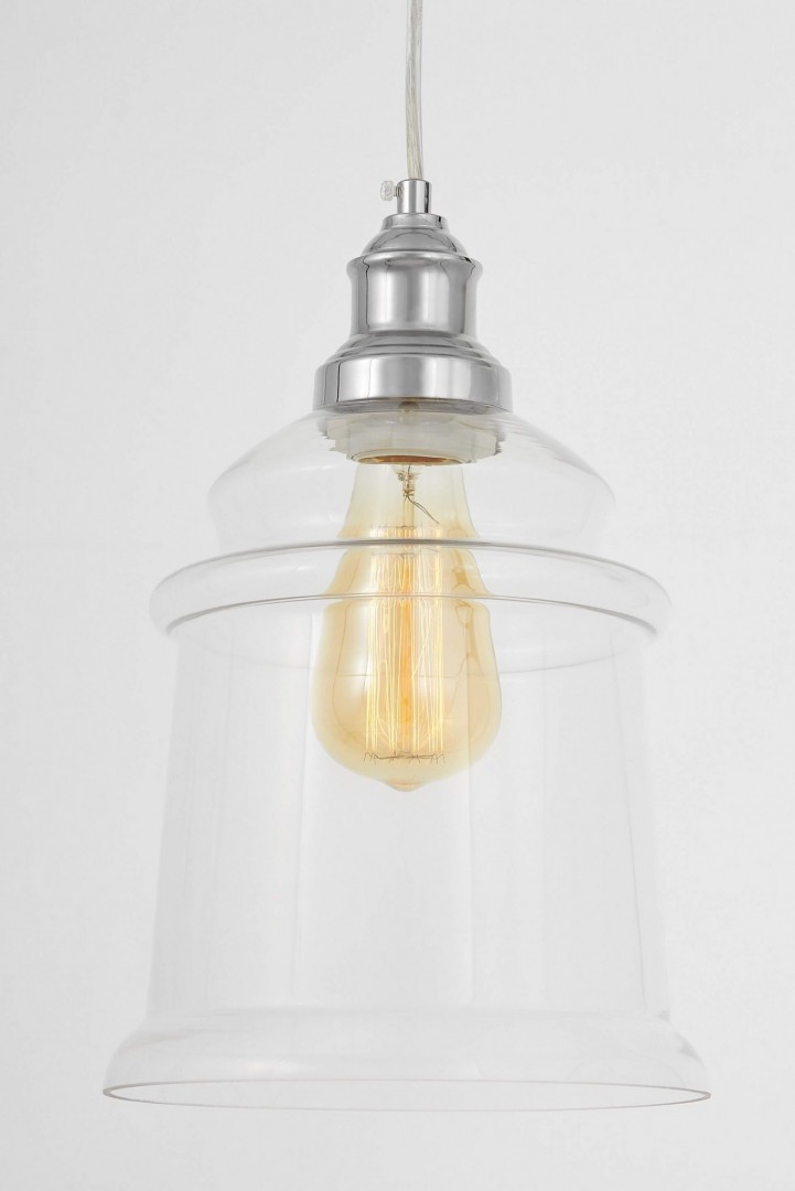 LAMPA WISZĄCA SUFITOWA NOWOCZESNA LOFT CHROMOWANA MOLETTI D20 LUMINA DECO