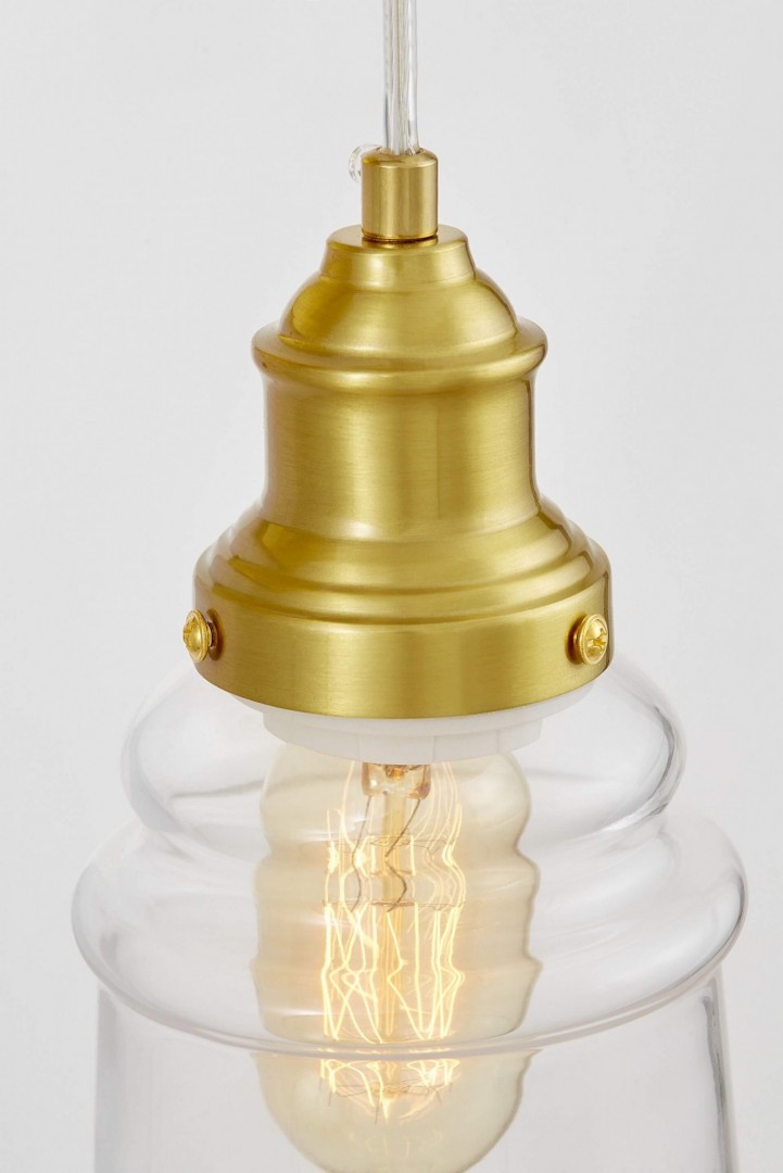 KINKIET LAMPA ŚCIENNA NOWOCZESNA LOFT ZŁOTO SZCZOTKOWANE MOLETTI W1 LUMINA DECO