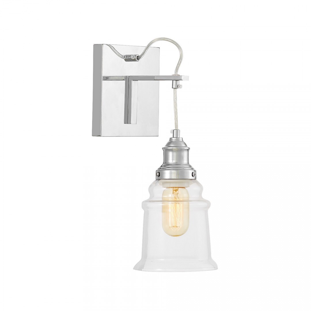 KINKIET LAMPA ŚCIENNA NOWOCZESNA LOFT CHROMOWANA MOLETTI W1 LUMINA DECO