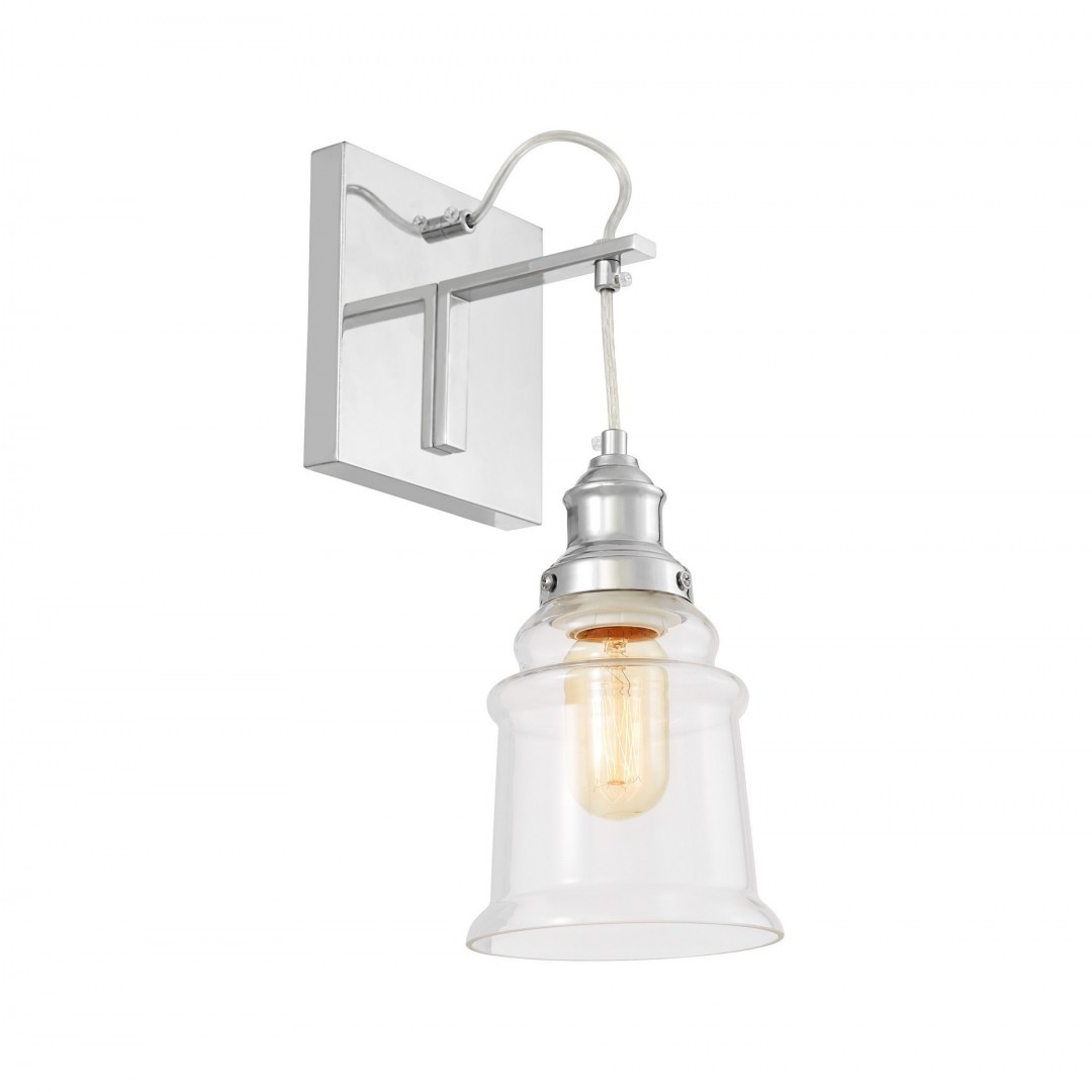 KINKIET LAMPA ŚCIENNA NOWOCZESNA LOFT CHROMOWANA MOLETTI W1 LUMINA DECO