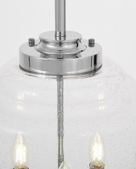 LAMPA WISZĄCA SUFITOWA NOWOCZESNA GLAMOUR CHROMOWANA RALTON W3 LUMINA DECO