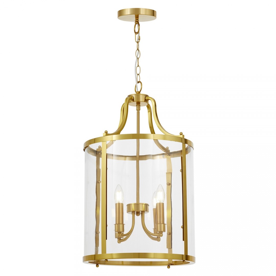 LAMPA WISZĄCA SUFITOWA NOWOCZESNA GLAMOUR ZŁOTO SZCZOTKOWANE ASCONA W4 LUMINA DECO