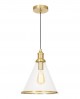 LAMPA WISZĄCA SUFITOWA NOWOCZESNA LOFT ZŁOTO SZCZOTKOWANE FEROLI