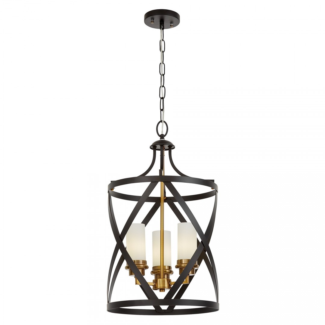 LAMPA WISZĄCA SUFITOWA LOFT CZARNO-ZŁOTA SZCZOTKOWANA ASTILA W3 LUMINA DECO