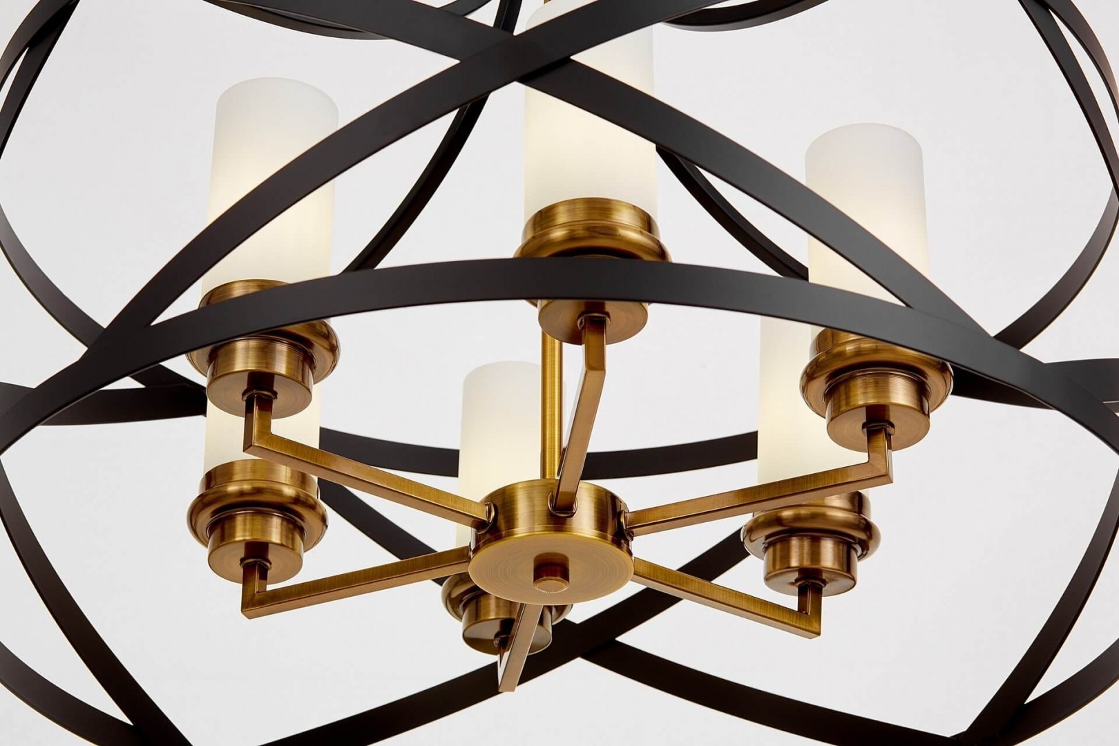 lampa wisząca industrialna astila w6 lumina deco detale czarno złote szczotkowane