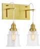 KINKIET LAMPA ŚCIENNA NOWOCZESNA LOFT ZŁOTO SZCZOTKOWANE MOLETTI W2