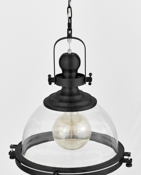 LAMPA WISZĄCA SUFITOWA LOFT CZARNA FALCO LUMINA DECO