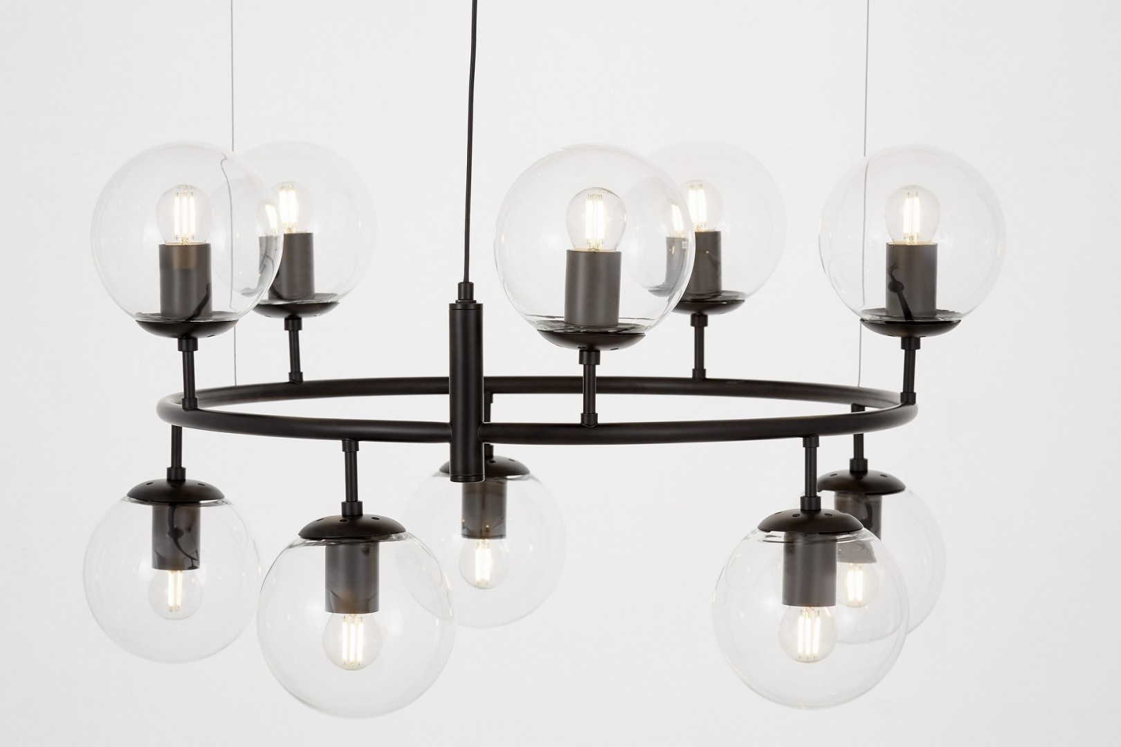 LAMPA WISZĄCA SUFITOWA NOWOCZESNA CZARNA CEREDO NEO W10 LUMINA DECO