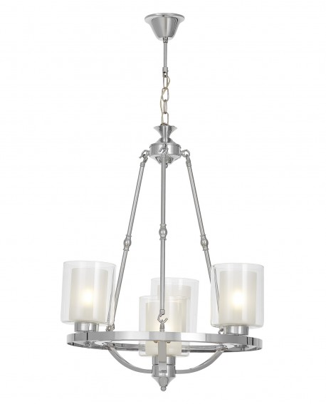 LAMPA WISZĄCA LOFT CHROMOWANA SANTINI W4 LUMINA DECO