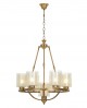 LAMPA WISZĄCA LOFT ZŁOTO SZCZOTKOWANE SANTINI W7