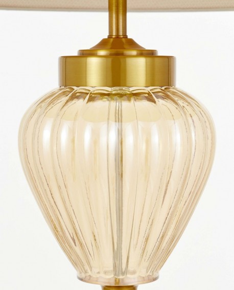 LAMPA PODŁOGOWA STOJĄCA KLASYCZNA MOSIĘŻNA MOLTENA LUMINA DECO