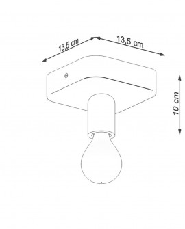 Plafon TAVO 1 Sollux SL.1156