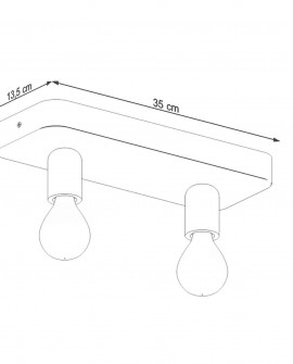 Plafon TAVO 2 Sollux SL.1157