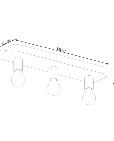 Plafon TAVO 3 Sollux SL.1158