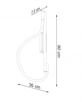 Kinkiet GALAKSE czarny LED 2700-6500K Sollux TH.281