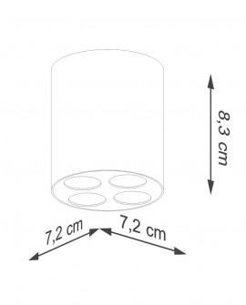 Plafon ZOE biały LED Sollux SL.1209