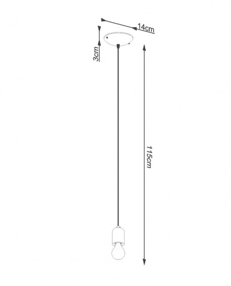 Lampa wisząca NESO 1 Sollux SL.1284