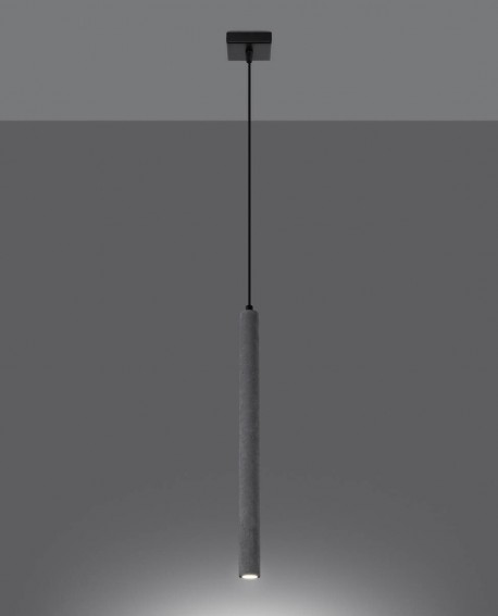 Lampa wisząca PASTELO 1 beton Sollux SL.1271