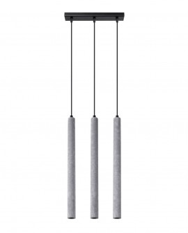 Lampa wisząca PASTELO 3L beton Sollux SL.1272