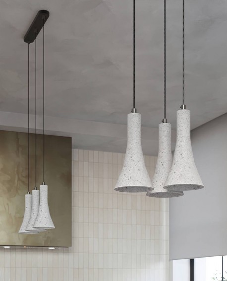 Lampa wisząca REA 1 beton Sollux SL.1223