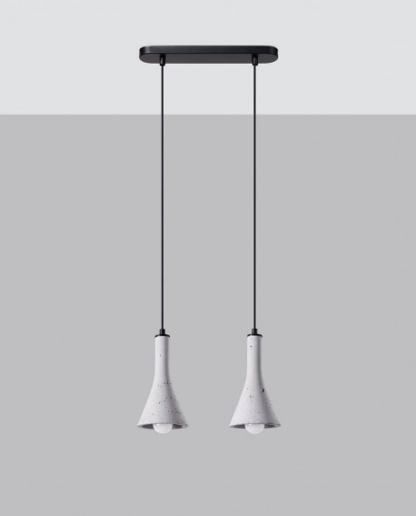 Lampa wisząca REA 2 beton Sollux SL.1224