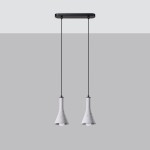 Lampa wisząca REA 2 beton Sollux SL.1224