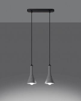 Lampa wisząca REA 2 beton Sollux SL.1224